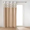 Rideau à Oillets Avec Pompons Azari 140x240cm Camel