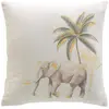DOUCEUR D'INTERIEUR Coussin déhoussable 45 x 45 cm   Polycoton imprimé métallisé Willo