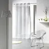  douceur d'Intérieur Panneau a oeillets 140 x 240 cm voile imprime argent bully Blanc