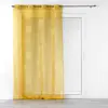 Douceur d'Intérieur Rideau Voilage - Lineor - 140x240cm - Jaune -  illets - Synthétique