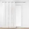 Douceur d'Intérieur Bricoline - Voilage a oeillets 140 x 240 cm effet lin tissé Janice Blanc