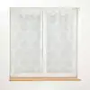 Douceur d'Intérieur Paire droite passants 2 x 60 x 160 cm voile tisse applique levita Blanc