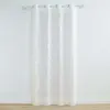 Douceur d'Intérieur Panneau a oeillets 140 x 240 cm voile tisse applique karla Blanc