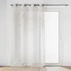 DOUCEUR D'INTÉRIEUR Rideau Voilage à Oillets Imprimé Majestia 140x280cm Blanc