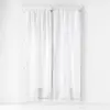 DOUCEUR D'INTÉRIEUR Paire droite passe tringle 2 x 70 x 200 cm voile sable lissea Blanc