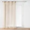 Rideau voilage à oeillets louxor 140x280cm beige