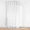 Douceur d'Intérieur Voilage grande fenêtre 240 x 240 cm voile sable Lissea Blanc