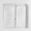 Douceur d'Intérieur Paire droite passants 2 x 60 x 120 cm voile sable brode edenia Blanc
