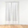 Paire de Voilages Passe-Tringle "Olympia" 70x200cm Gris