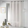 Douceur d'Intérieur Ac-deco - Panneau a oeillets 140 x 240 cm etamine crash telma Taupe