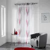 Douceur d'intérieur Panneau a oeillets 140 x 240 cm voile imprime transfert ondulys Rouge