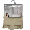 Douceur d'intérieur Paire droite passants 2 x 60 x 90 cm effet lin tisse haltona Noisette