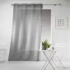 Douceur d'Intérieur Panneau a oeillets 140 x 240 cm effet lin tisse haltona Gris