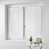 Douceur d'Intérieur Paire droite passants 2 x 60 x 160 cm effet lin tisse haltona Blanc