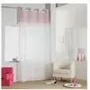 Paris Prix Rideau Voilage à oeillets "Minnie" 140x240cm Rose