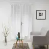 Douceur d'Intérieur Paire droite passe tringle 2 x 70 x 240 cm voile tisse milza Blanc