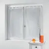 Douceur d'Intérieur Paire droite passants 2 x 60 x 120 cm voile sable applique filiane Blanc
