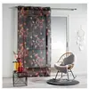Paris Prix Rideau Voilage Imprimé "Botania" 140x240cm Multicolore