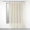 Douceur d'Intérieur, Voilage à Anneaux (140 x 240 Cm) Linka Naturel, Voile Tissé