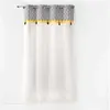 DOUCEUR D'INTERIEUR panneau a oeillets 140 x 280 cm voile sable+top imprime+pompon neo casa
