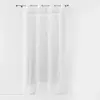 Douceur d'Intérieur Rideau Voilage à oeillets "Arty Line" 140x240cm Blanc & Argent