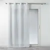 Voilage a oeillets 140 x 240 cm polycoton uni Mitsy Blanc Douceur d'Intérieur