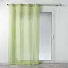 Douceur d'Intérieur Homemaison - Voilage a oeillets 140 x 240 cm polycoton uni mitsy Vert