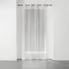 Douceur d'Intérieur Voilage a oeillets 140 x 240 cm voile tisse applique elea Blanc/argent