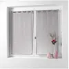 Douceur d'Intérieur Paire droite passants 2 x 90 x 90 cm voile sable fils chenille linahe Taupe