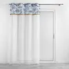 Douceur d'Intérieur Voilage oeillets 140 x 240 cm voile sablé Amazonia Bleu