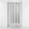 Paris Prix Rideau Voilage à oeillets "Palaos" 140x240cm Gris