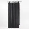 Douceur d'Intérieur Rideau passants 140x260 ESSENTIEL noir