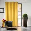 Douceur d'Intérieur Rideau a oeillets 140 x 240 cm occultant uni mezzo Jaune