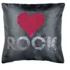 DOUCEUR D'INTERIEUR Coussin 40x40cm sequins Love rock