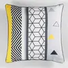 MULTIMARQUES L3C - Coussin Passepoil polyester imprime Modele Yellow Mix 40 x 40 cm