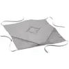  douceur d'Intérieur Galette 4 rabats 36 x 36 x 3.5 cm polyester uni essentiel Gris