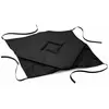  douceur d'Intérieur Galette 4 rabats 36 x 36 x 3.5 cm polyester uni essentiel Noir