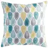 DOUCEUR D'INTERIEUR Coussin passepoil 60 x 60 cm polyester imprime palpito Blanc