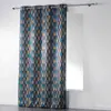douceur d'intérieur, Rideau à Oeillets (140 x 260 cm) Palpito Anthracite, Polyester Imprimé