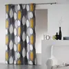 Homemaison - Rideau a oeillets 140 x 240 cm coton imprime leafy Jaune