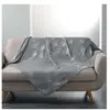 Paris Prix Plaid Imprimé "Bloomy" 125x150cm Gris