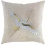 Paris Prix Coussin dehoussable 45 x 45 cm en coton imprimé or free bird