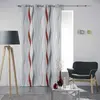 Douceur d'Intérieur Homemaison - Rideau a oeillets 140 x 260 cm polyester imprime ondulys Rouge