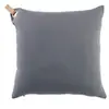 Paris Prix Coussin dehoussable 40 x 40 cm effet lin+fantaisie pearl Anthracite