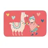 Paris Prix tapis rectangle 45 x 75 cm velours imprime happy lama