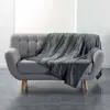 Plaid - DOUCEUR D'INTERIEUR - Flanou - 180 x 220 cm - Polyester - Gris