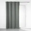 Douceur d'Intérieur Rideau d'ameublement uni 100% occultant polyester anthracite 260 x 140