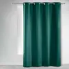 DOUCEUR D'INTERIEUR RIDEAU A OEILLETS 135 x 240 CM OCCULTANT UNI OCCULT EMERAUDE