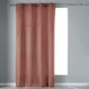 Douceur d'Intérieur, Rideau à Oeillets (140 x 240 cm) Velvetine Rose, Velours