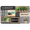 Tapis en mousse rectangle 45 x 75 cm Green bistrot Douceur d'Intérieur